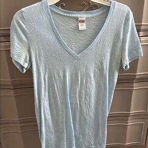 Light Blue V-Neck T-Shirt